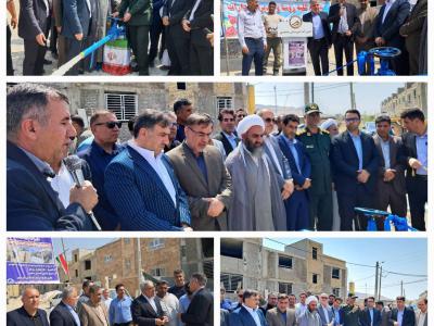 بهرهبرداری از پروژه آبرسانی به مسکن ملی نورآباد همزمان با دومین روز هفته دولت