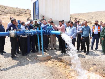 همزمان با دومین روز از هفته دولت افتتاح و بهره برداری از ۲ پروژه آبرسانی در شهرستان بیضا