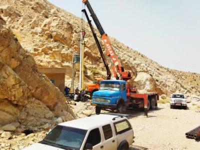 تجهیز مجدد  چاه آبرسانی  مجموعه ی آبرسانی خیرگو  شهرستان لامرد